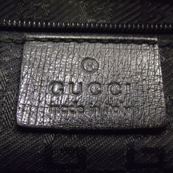 Leather Medium Bardot Black