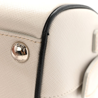 Prada Saffiano Lux Top Handle Crossbody Bag White 11 of 15