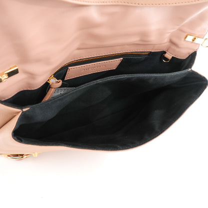 Balenciaga Chevre Gold Metallic Edge Hardware Envelope Clutch Rose Des Sables 5 of 7