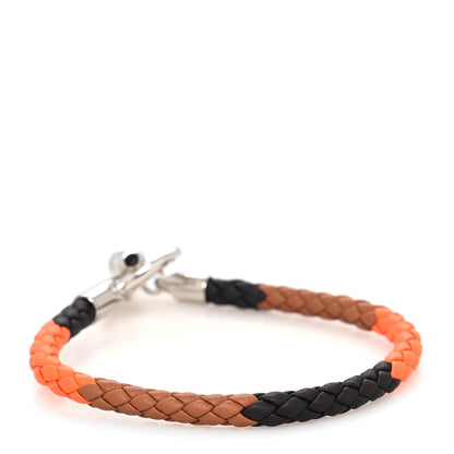 Hermes Swift Silk Braided Glenan H Trio Single Tour Bracelet T4 Mars 3 of 5