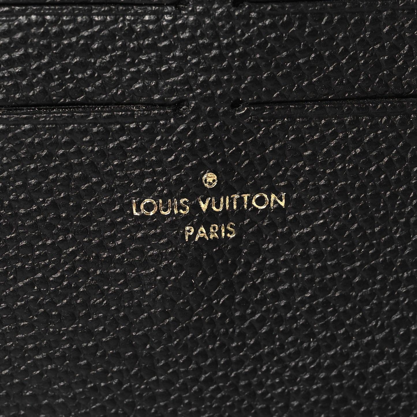 Calfskin Felicie Chain Wallet Card Holder Insert Black