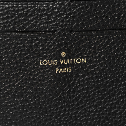 Louis Vuitton Calfskin Felicie Chain Wallet Card Holder Insert Black 6 of 6