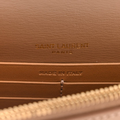 Saint Laurent Calfskin Monogram Sunset Chain Wallet Nude Powder 6 of 10