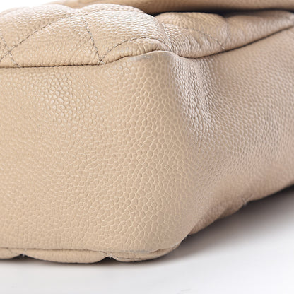 Chanel Caviar Quilted Jumbo Easy Flap Beige 12 of 16
