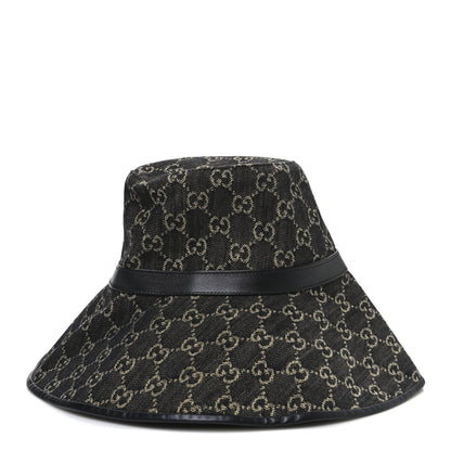 Gucci Monogram Wide Brim Hat S Black 3 of 8