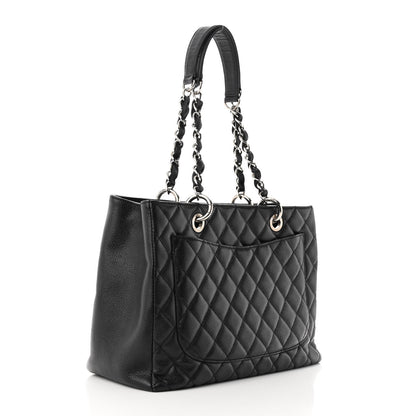 Chanel Caviar Quilted Grand Shopping Tote GST Black 3 of 10
