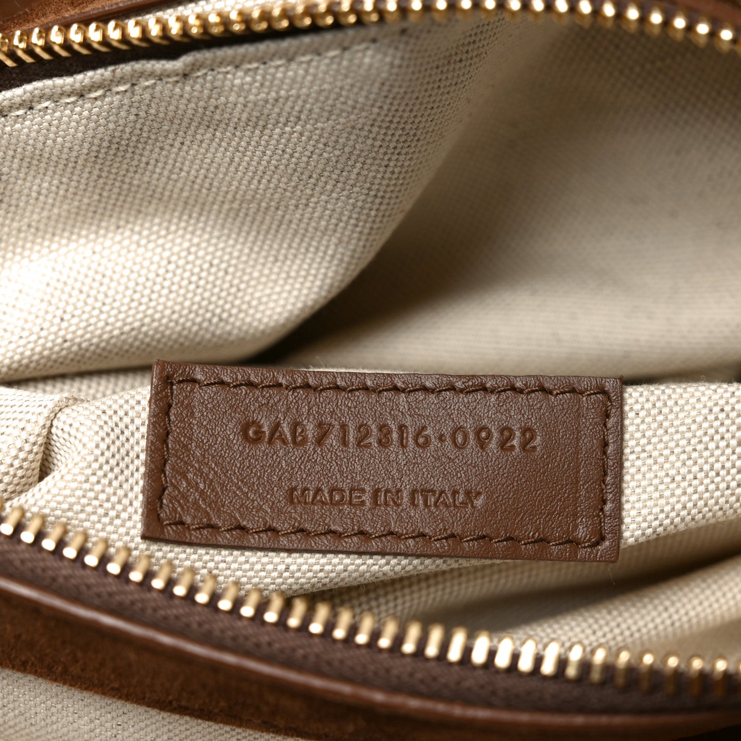 Saint Laurent Suede Shearling Patchwork Monogram Giant Jamie Brown Beige 7 of 10