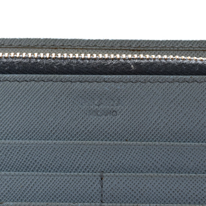 Prada Saffiano Metal Continental Wallet Astrale 6 of 14