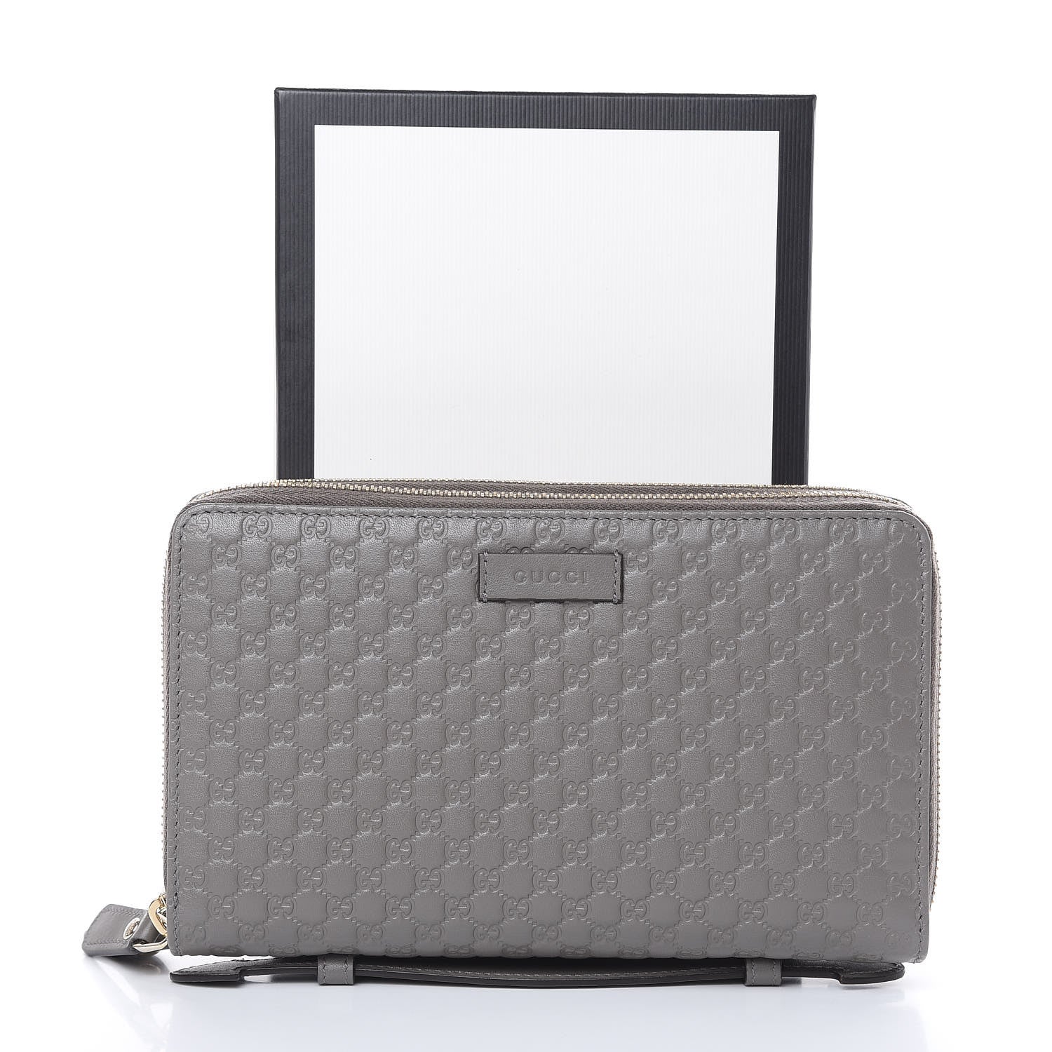 Gucci Soft Microguccissima Zip Around Top Handle Travel Wallet Loess 12 of 12
