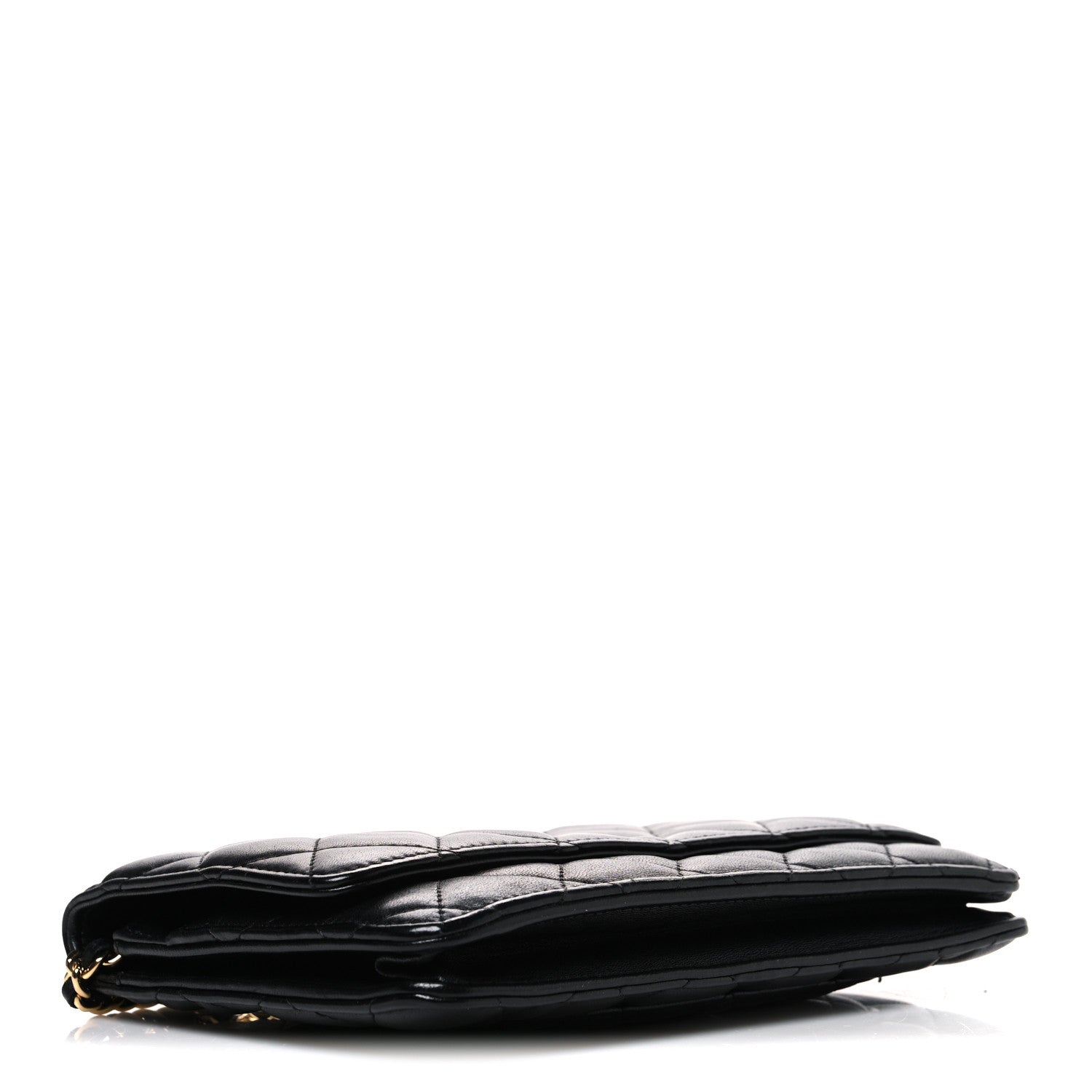Chanel Lambskin Quilted Wallet On Chain WOC Black 4 of 13