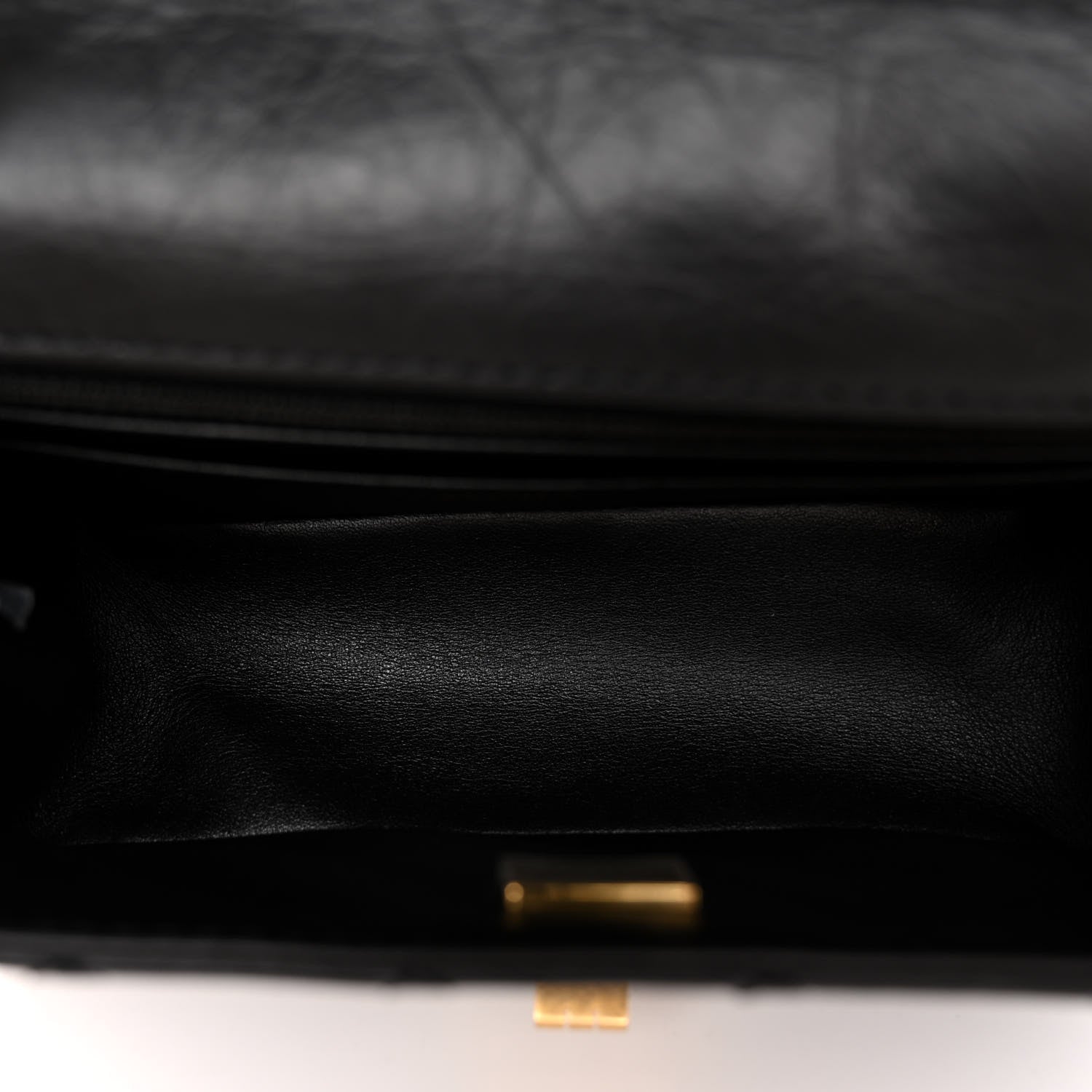 Chanel Aged Calfskin Quilted 2.55 Reissue Mini Flap Black 5 of 9