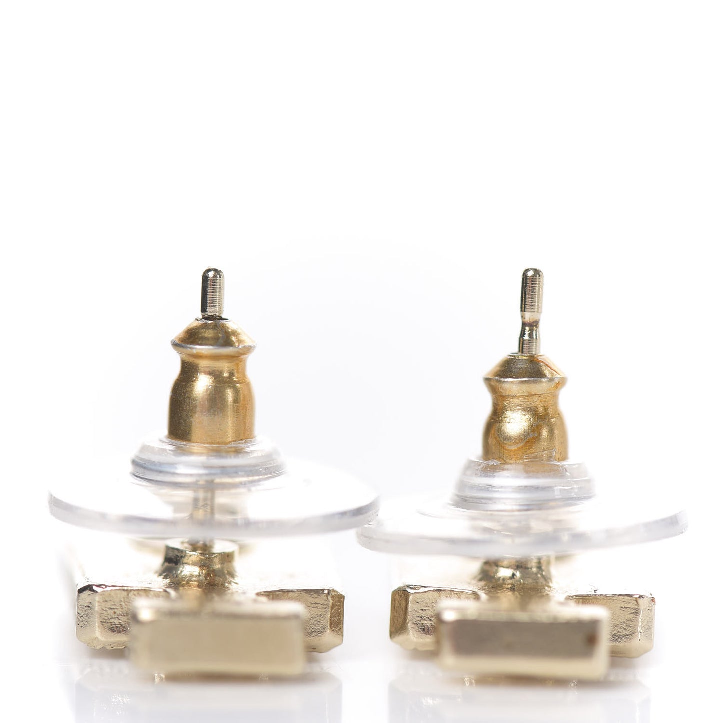 Coco No 5 Perfume Bottle Earrings Gold