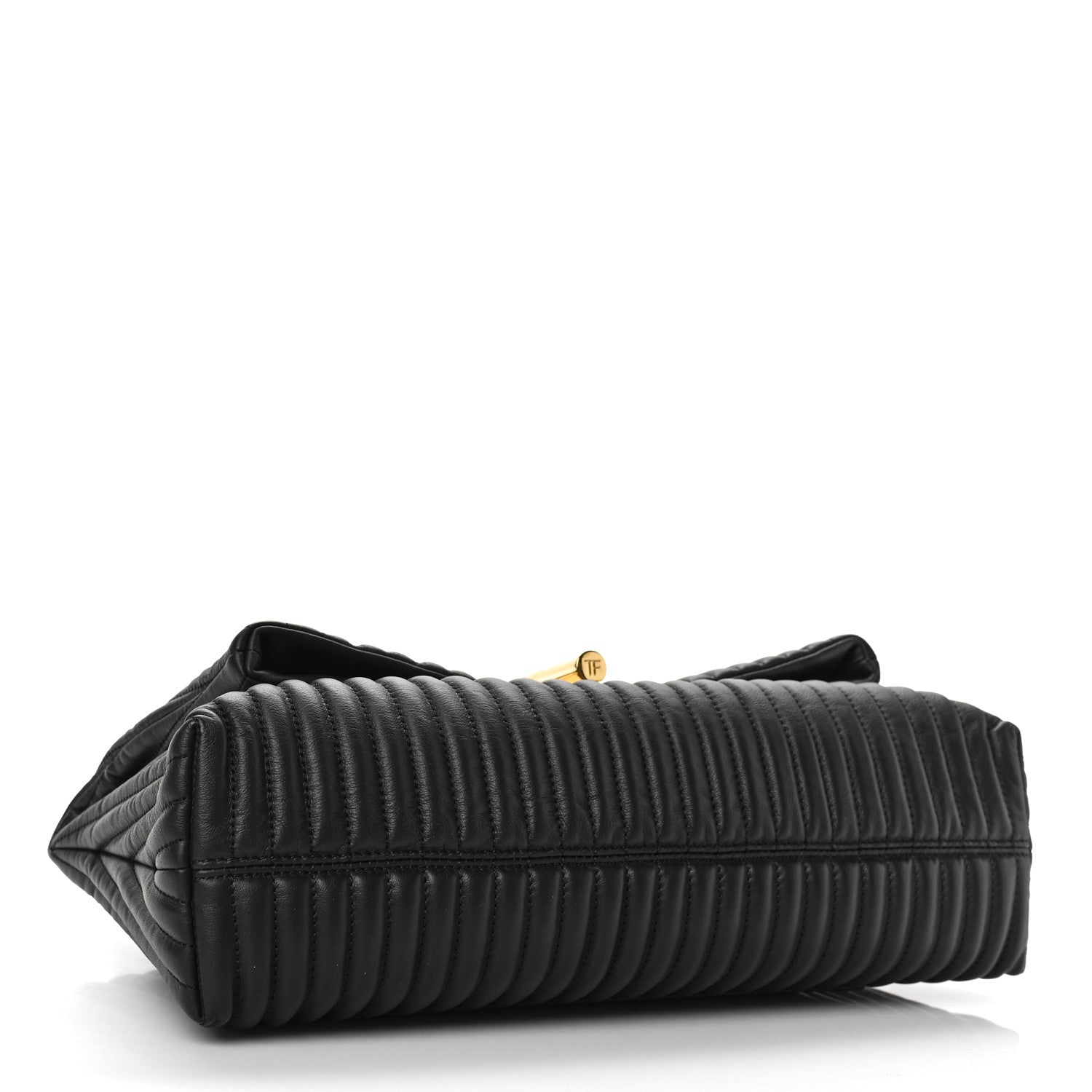 Tom Ford Calfskin Quilted Natalia Clutch Black 4 of 8