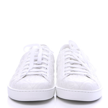 Gucci Nappa G Rhombus Mens Ace Sneakers 10 Great White Green 2 of 10