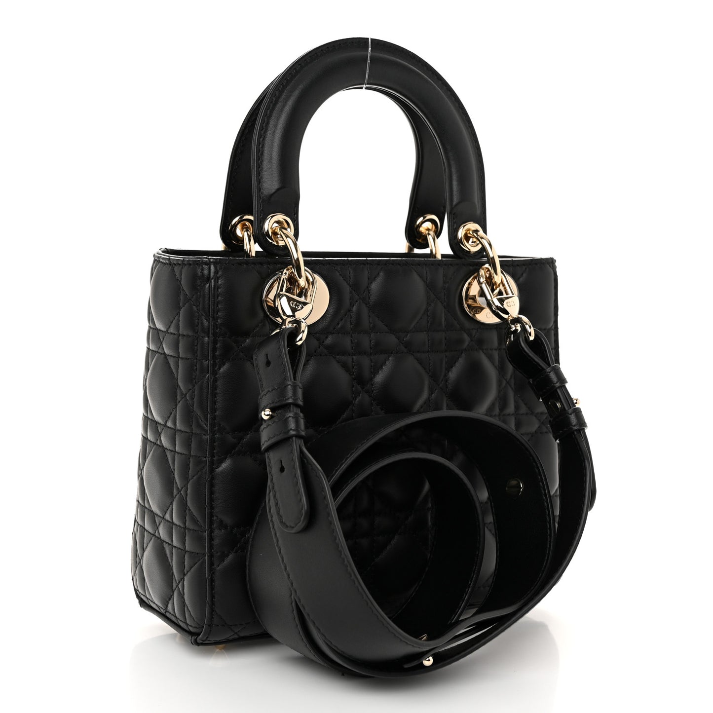 Lambskin Cannage Small My ABCDior Lady Dior Black
