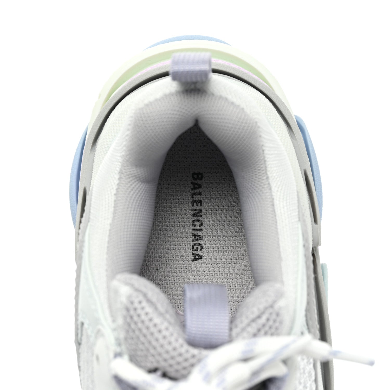 Balenciaga Fabric Mesh Womens Triple S Sneakers 37 Pastel 7 of 7
