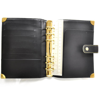 Louis Vuitton Suhali Medium Ring Agenda Black 5 of 7