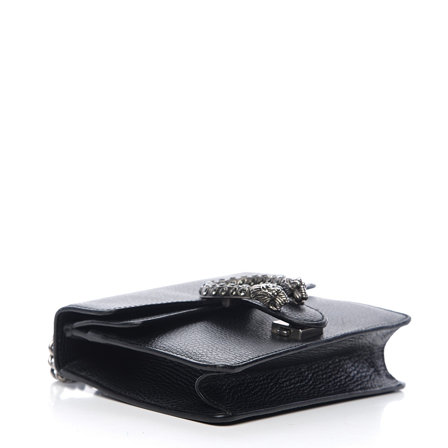 Gucci Calfskin Mini Dionysus Shoulder Bag Black 3 of 11