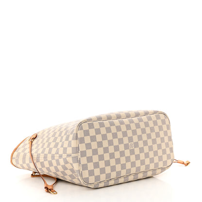 Louis Vuitton Damier Azur Neo Neverfull MM Rose Ballerine 4 of 17