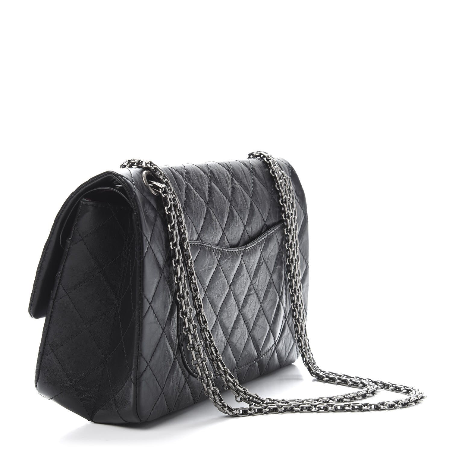Chanel Aged Calfskin Quilted 2.55 Reissue 226 Flap Black 3 of 11