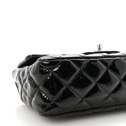 Chanel Patent Calfskin Quilted Mini Rectangular Flap Black 9 of 10