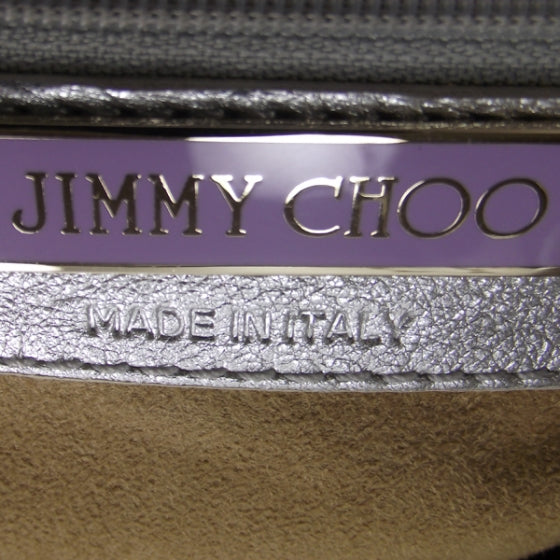 Jimmy Choo Canvas Oracle Hobo Metallic Silver 7 of 8