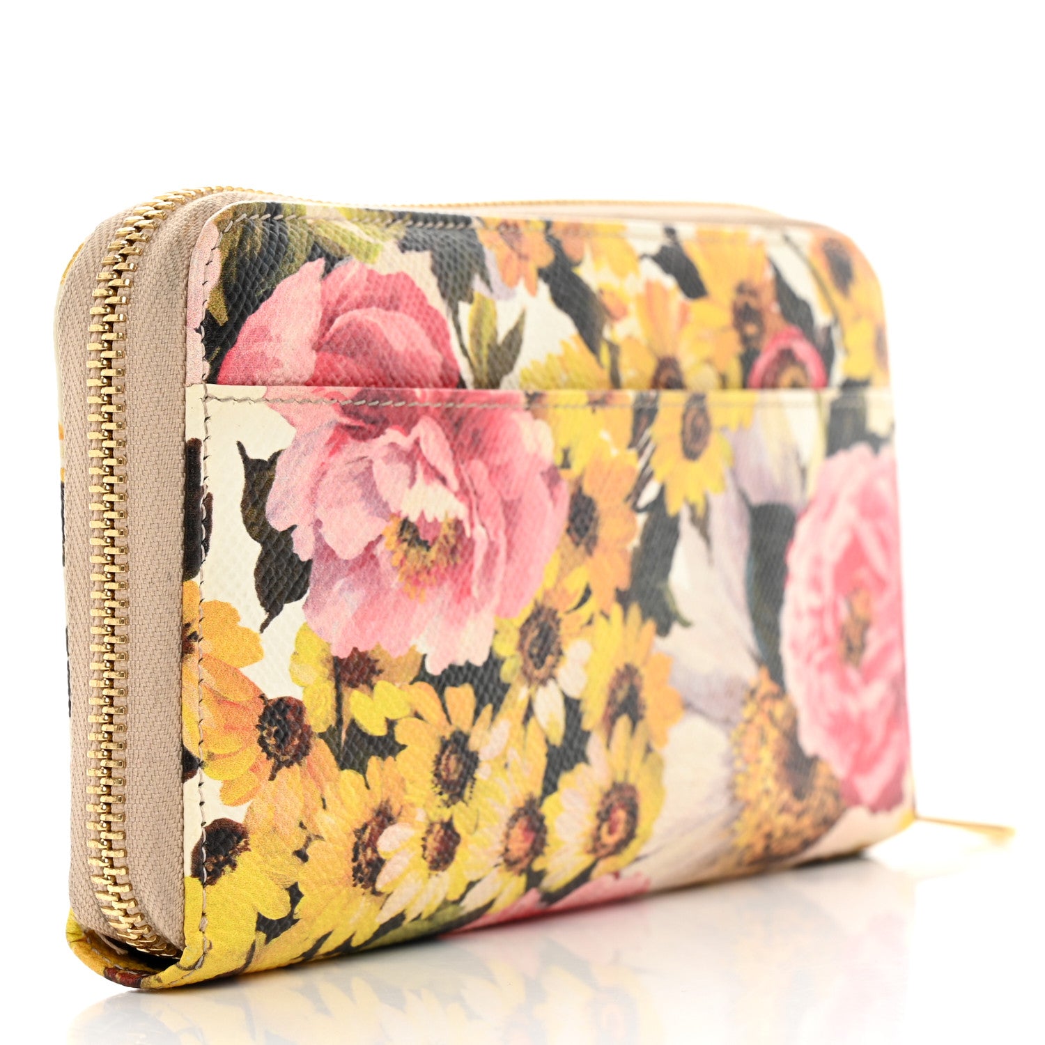 Dolce & Gabbana Floral Print Zip Around Wallet Multicolor 3 of 11
