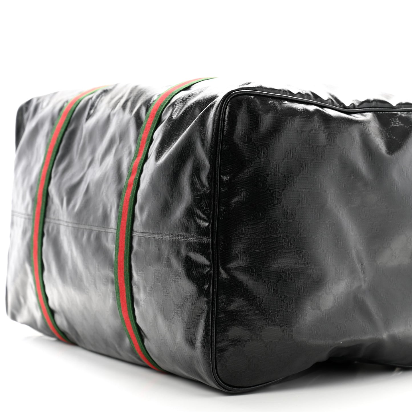 Crystal Monogram Web Large Duffle Bag Black