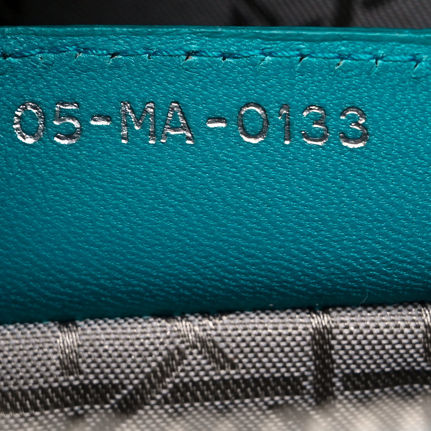 Christian Dior Lambskin Cannage Large Lady Dior Turquoise 6 of 13