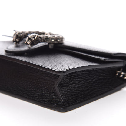 Gucci Calfskin Super Mini Dionysus Shoulder Bag Black 10 of 11