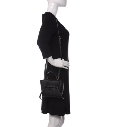 Celine Grained Calfskin Pico Belt Bag Black 2 of 12