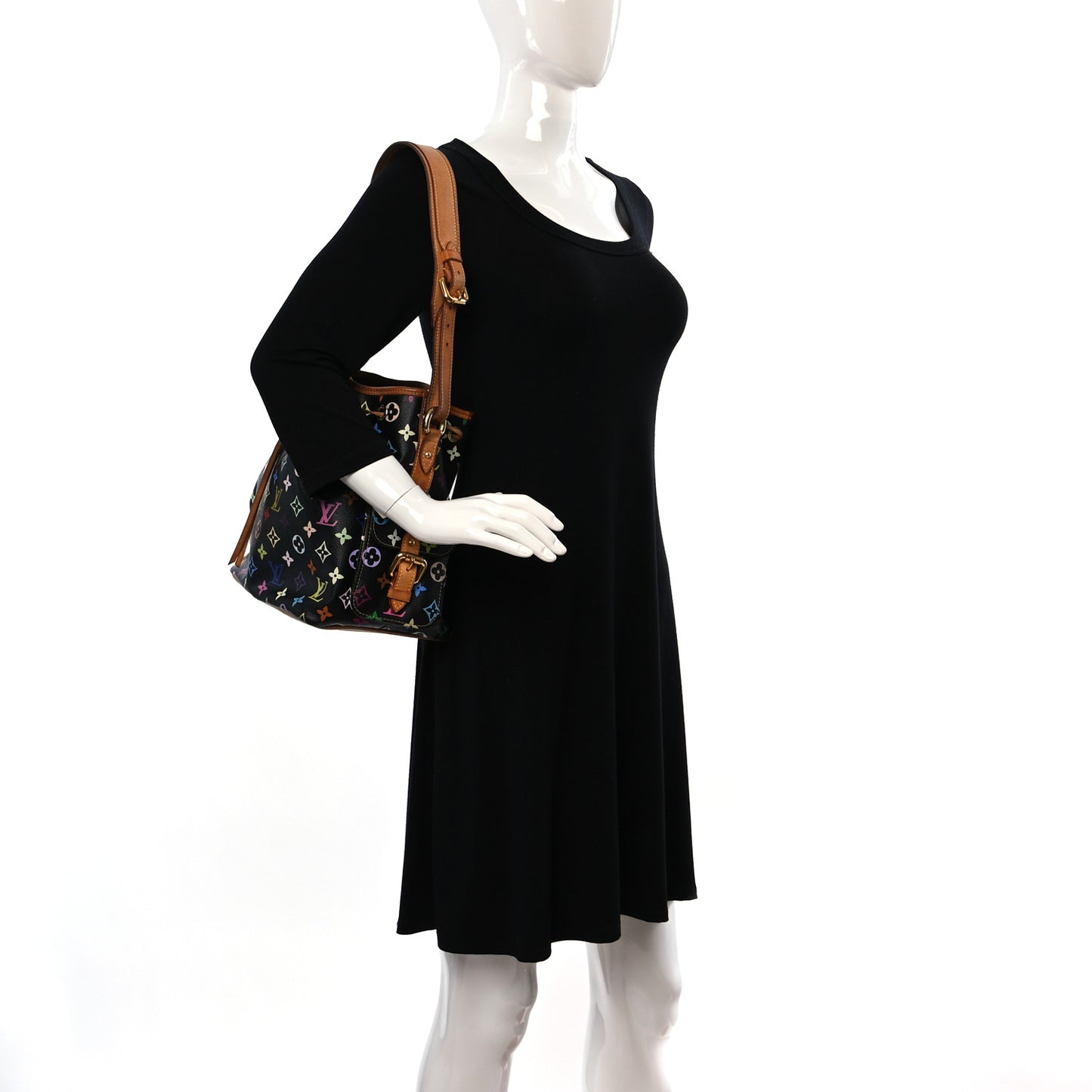 Monogram Multicolor Petit Noe Black