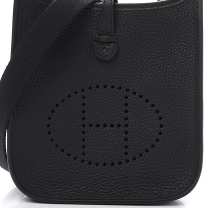Hermes Taurillon Clemence Evelyne TPM Black 9 of 10