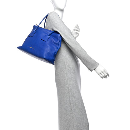 Burberry Grainy Calfskin Medium Baynard Tote Brilliant Blue 2 of 14