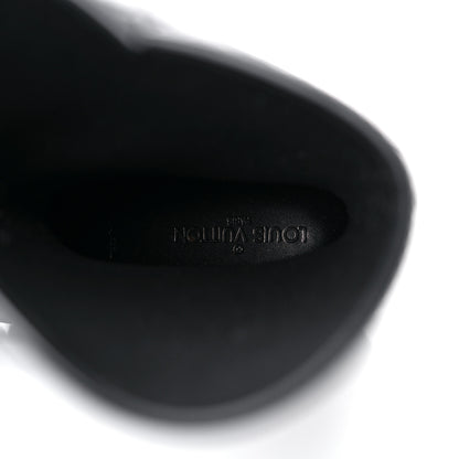 Louis Vuitton Rubber Embossed Monogram Splash Rain Boots 38 Black 7 of 15