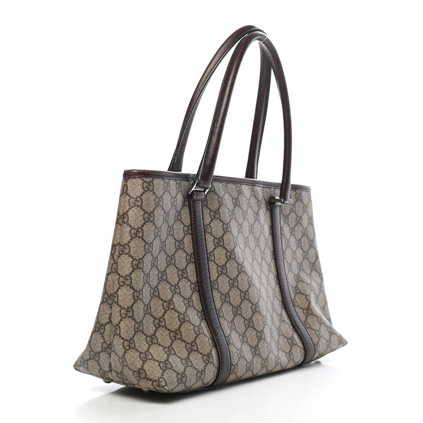 GG Plus Monogram Medium Joy Tote Dark Brown