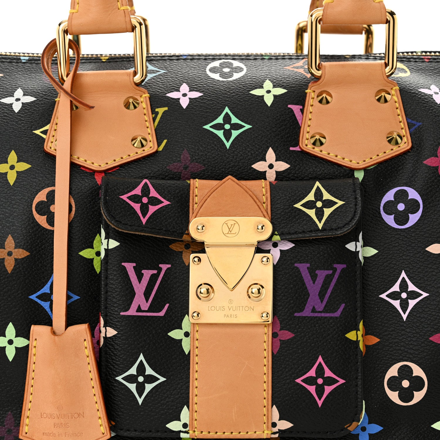 Louis Vuitton Monogram Multicolor Speedy 30 Black 7 of 10