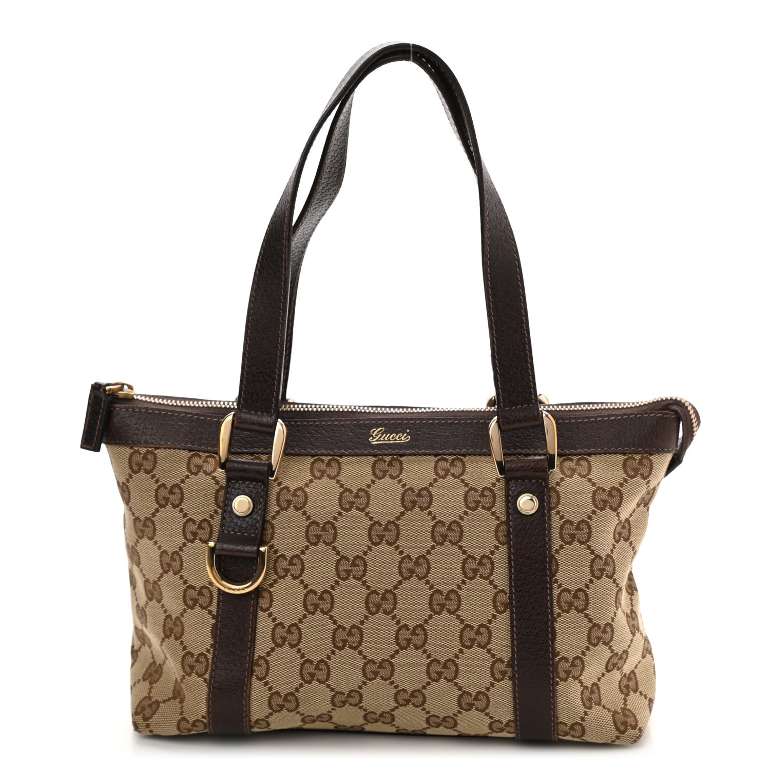 Gucci Monogram Medium Abbey Tote Dark Brown 1 of 8