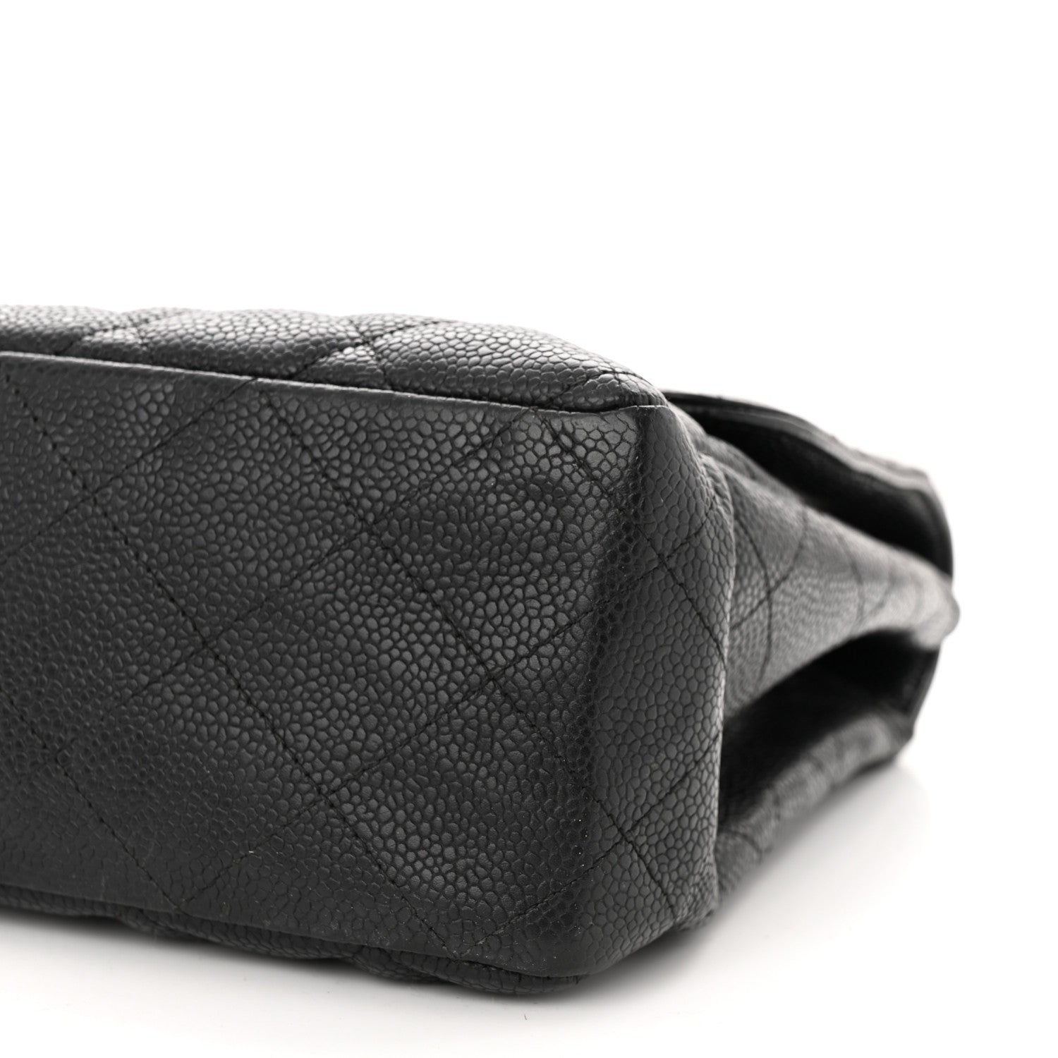 Chanel Caviar Quilted Jumbo Single Flap Black 10 of 13
