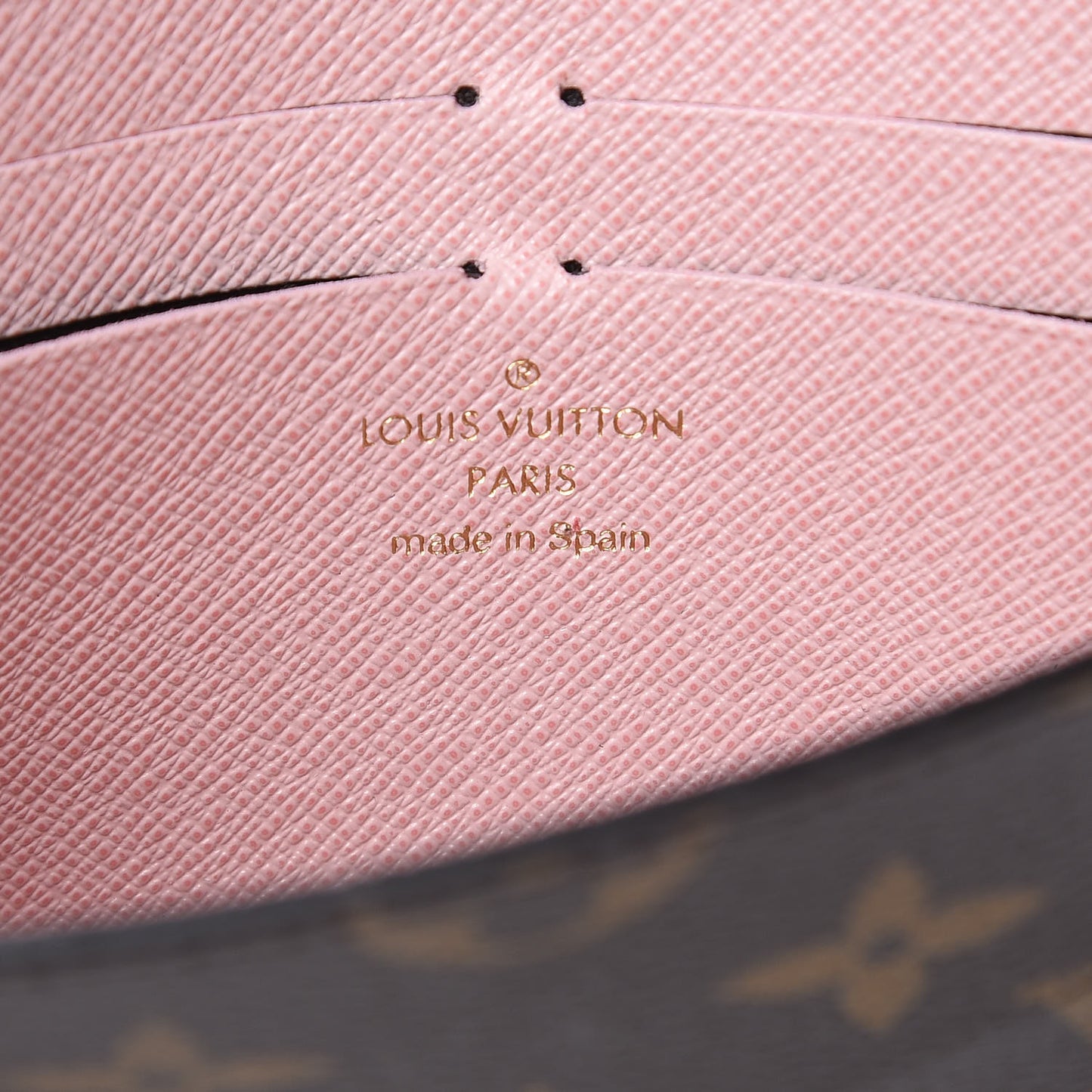 Monogram Jeanne Wallet Rose Ballerine