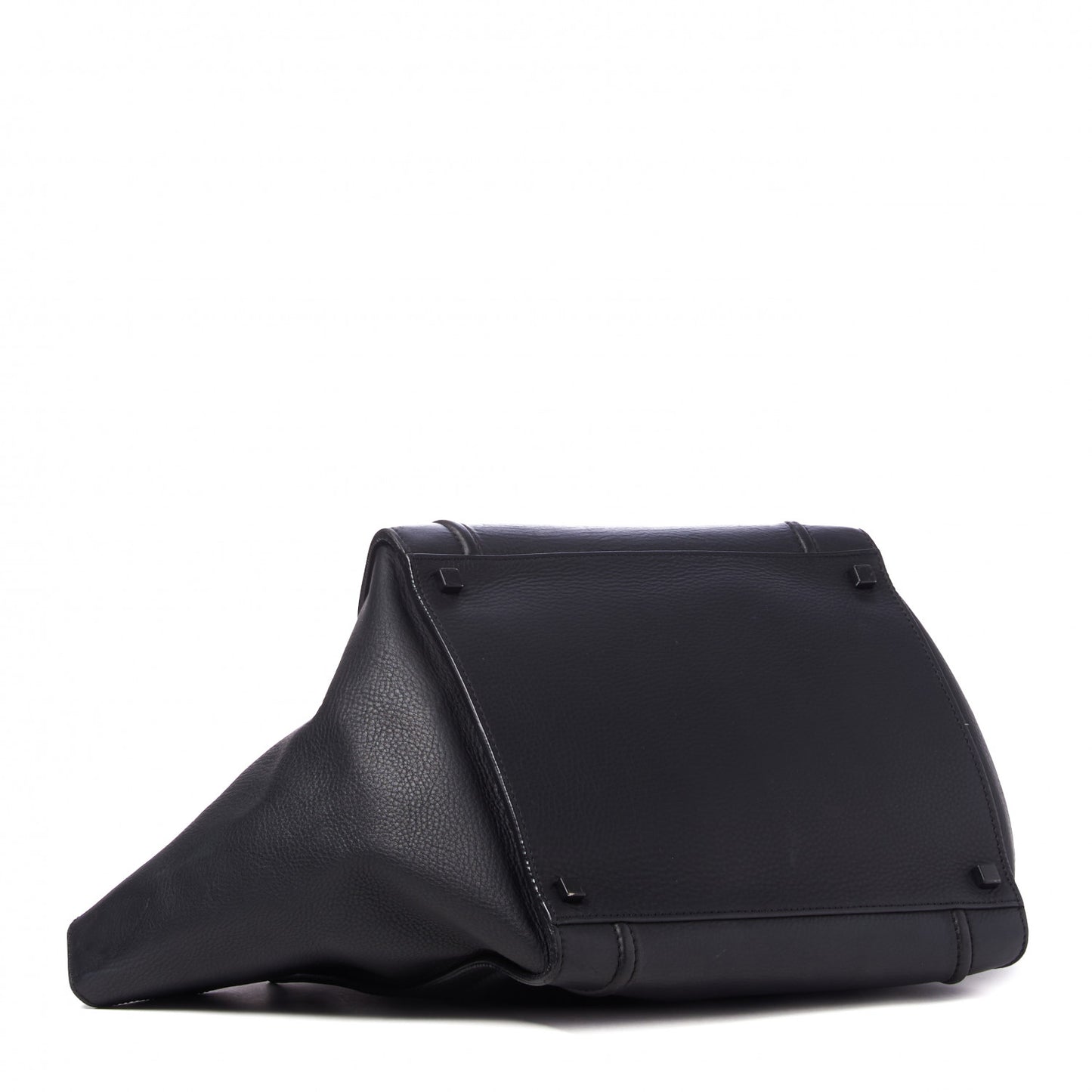Grained Calfskin Medium Phantom Luggage Black