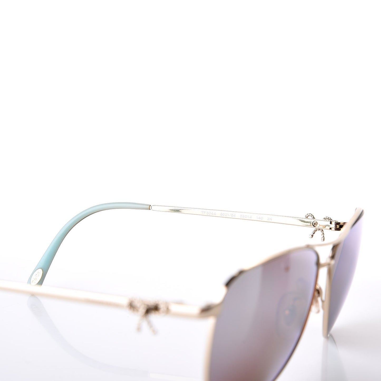 Aviator Twist Bow Sunglasses TF 3044 Gold