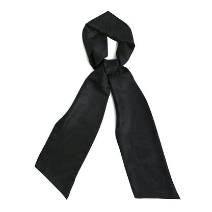 Hermes Silk Cavalcadour Maxi Twilly Black 1 of 3