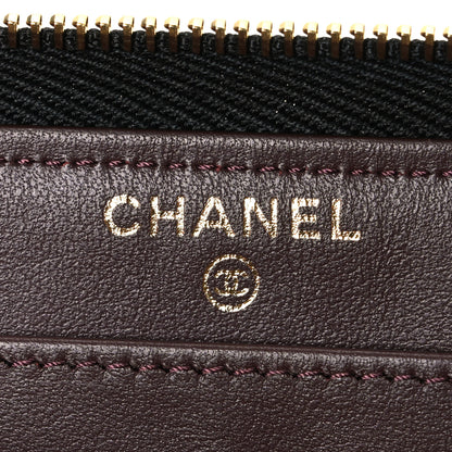 Chanel Caviar Quilted Large Gusset Zip Around Wallet Black 6 of 8