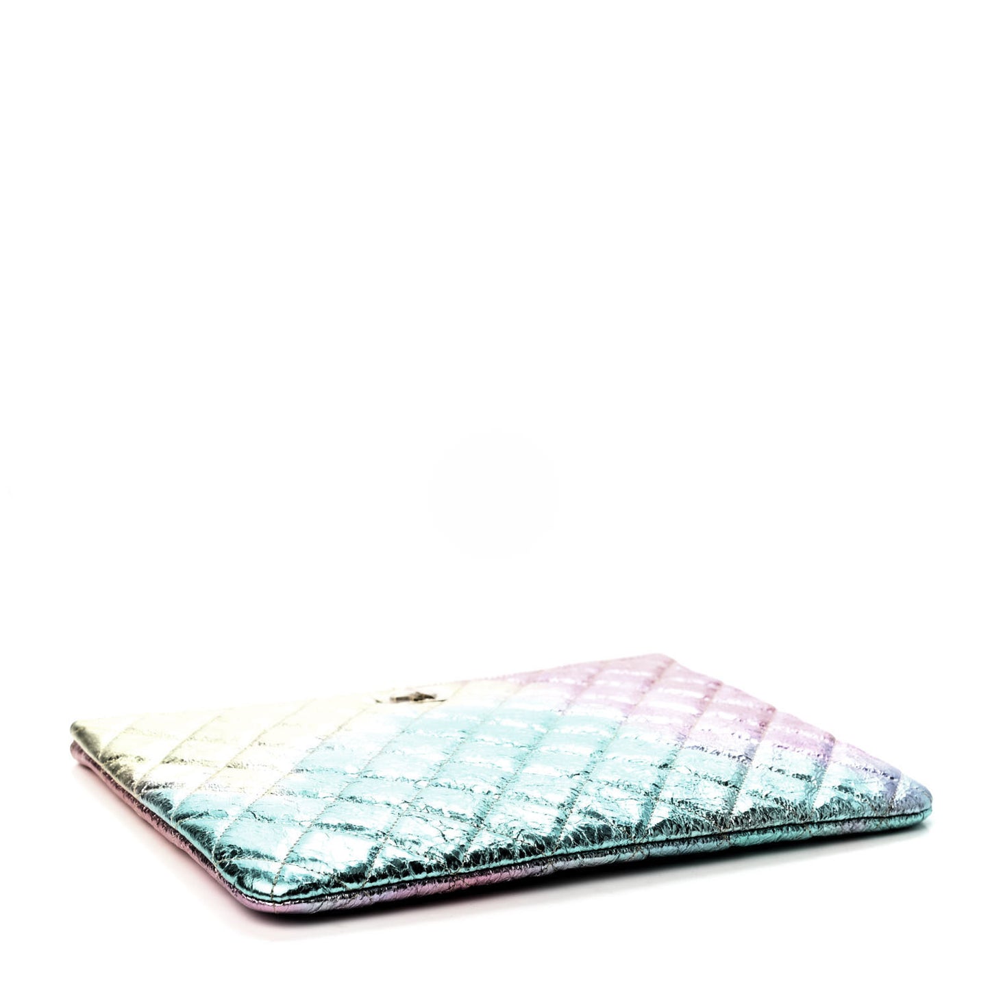 Metallic Goatskin Quilted Medium 2.55 Reissue Cosmetic Case Multicolor