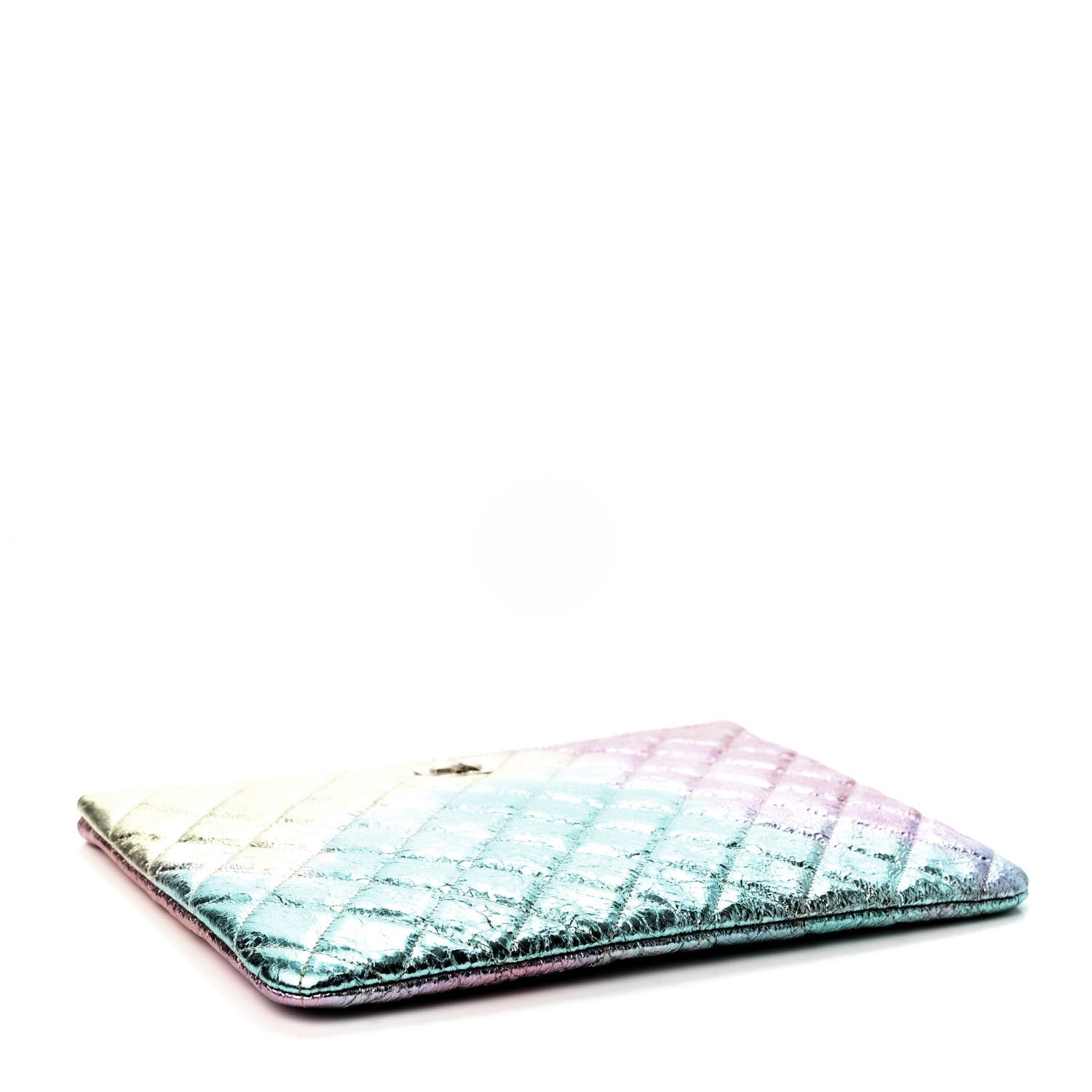 Chanel Metallic Goatskin Quilted Medium 2.55 Reissue Cosmetic Case Multicolor 3 of 4
