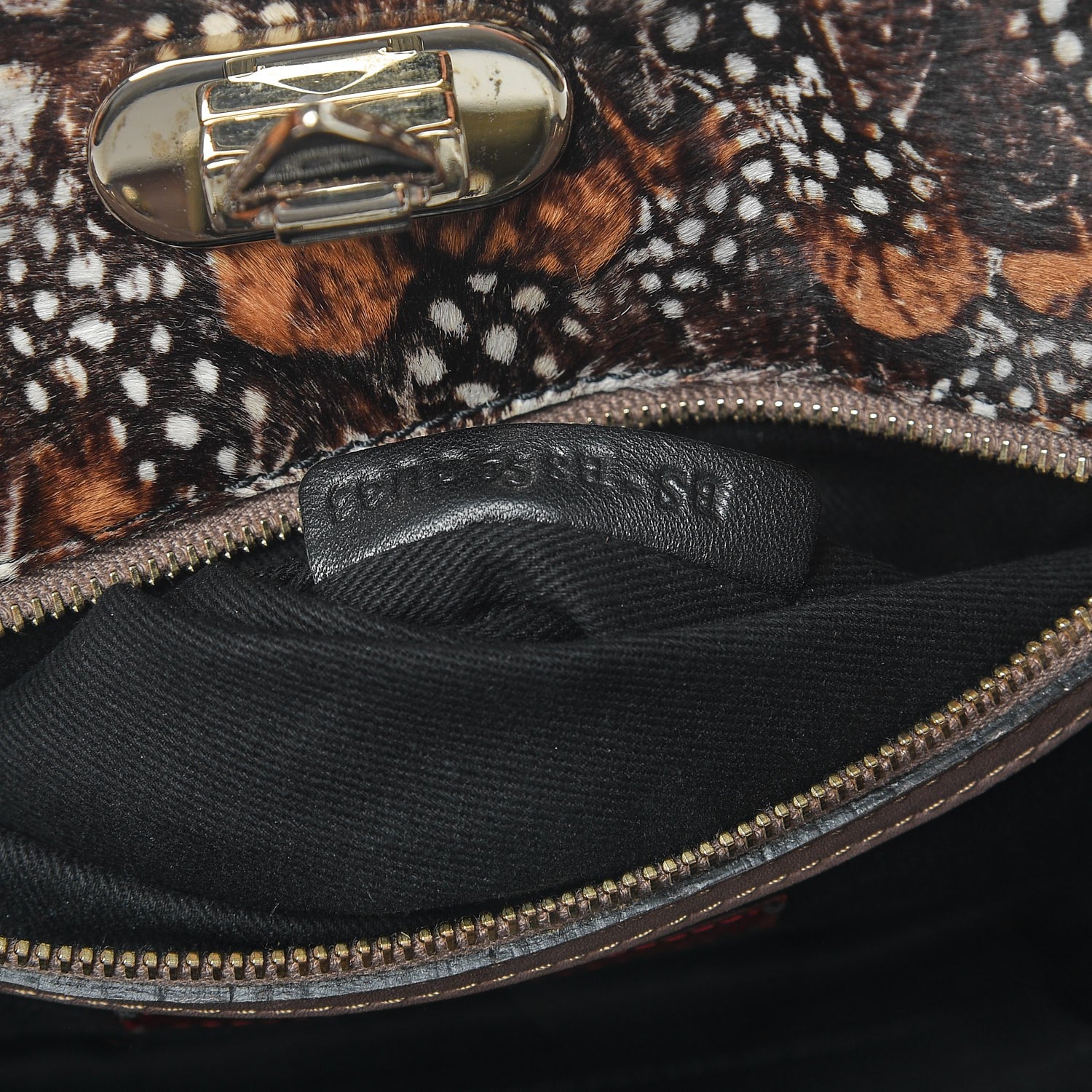 Valentino Garavani Calf Hair Feather Rockstud Shoulder Satchel 6 of 7