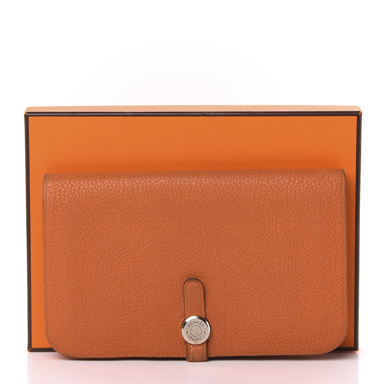 Hermes Togo Dogon Duo Wallet Orange 15 of 15