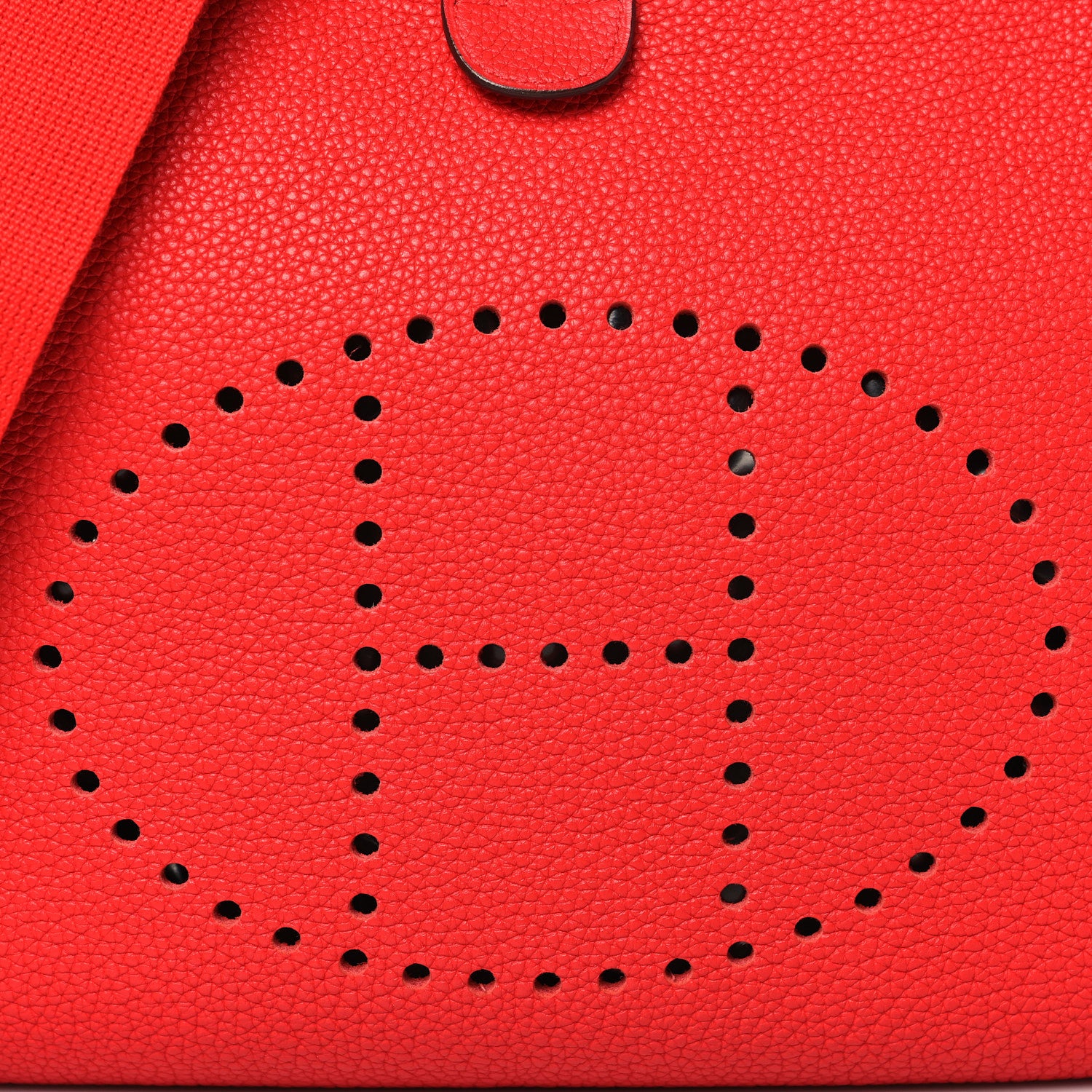 Hermes Taurillon Clemence EVELYNE III PM Rouge de Coeur 8 of 12