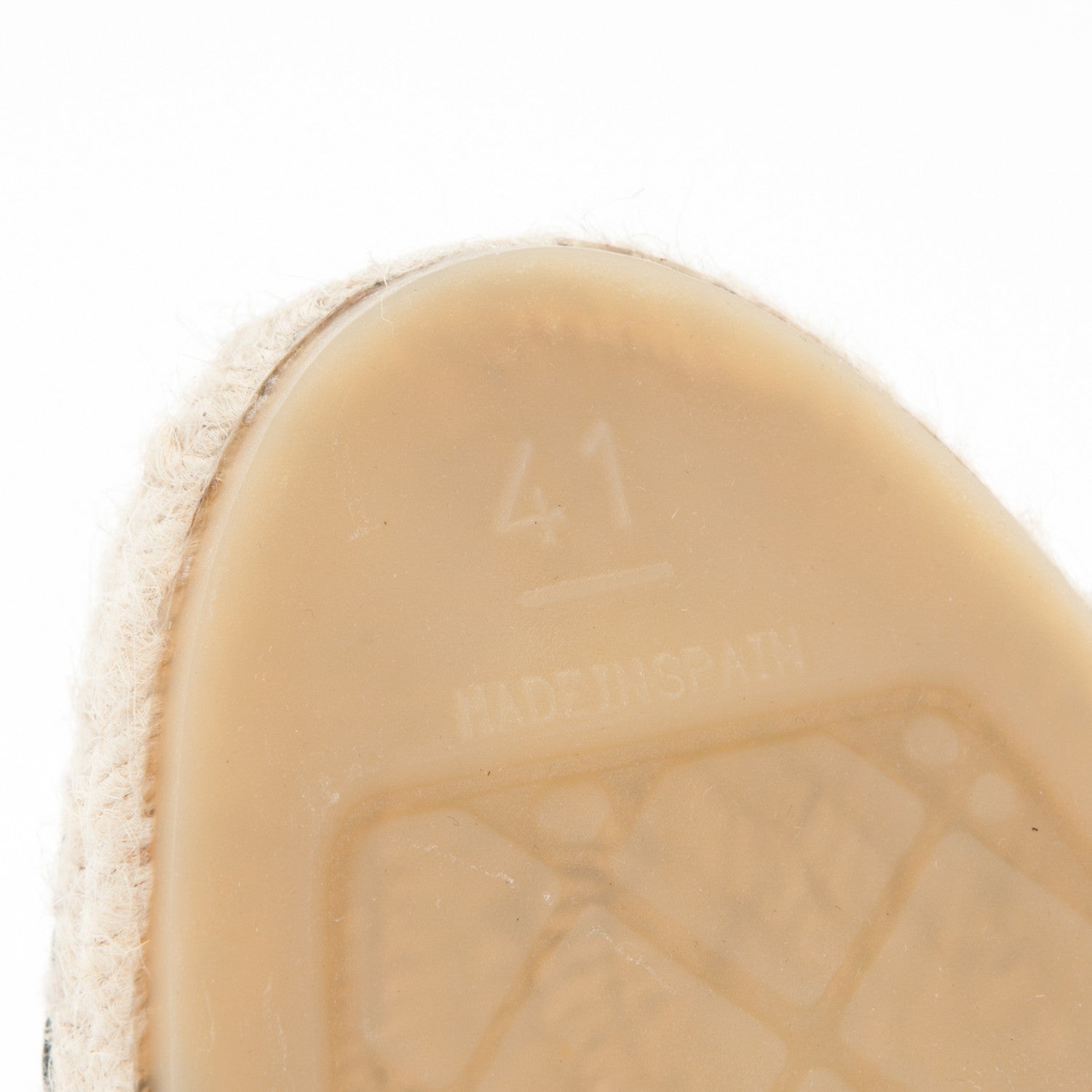 Chanel Lambskin CC Espadrilles 41 Beige Black 6 of 7